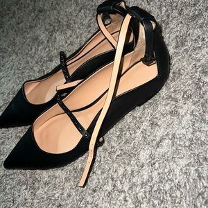 Halston Heritage Arwen studded Black leather Flats